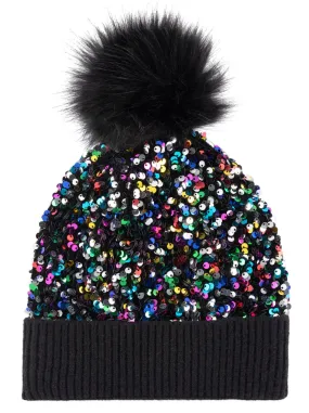 Black Sequin Hat │ Christmas | Clothing │ Schoolgirl Style