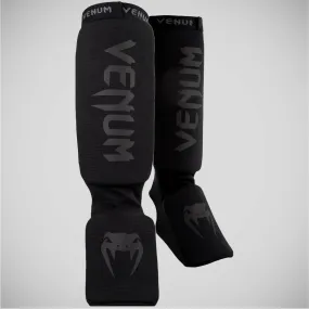 Black/Black Venum Kontact Shin Instep Guards