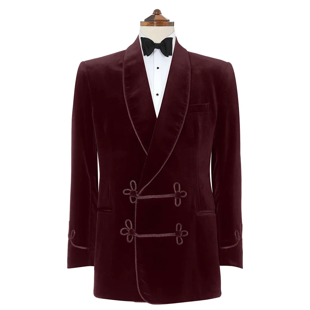 Bloomsbury Burgundy Velvet Jacket