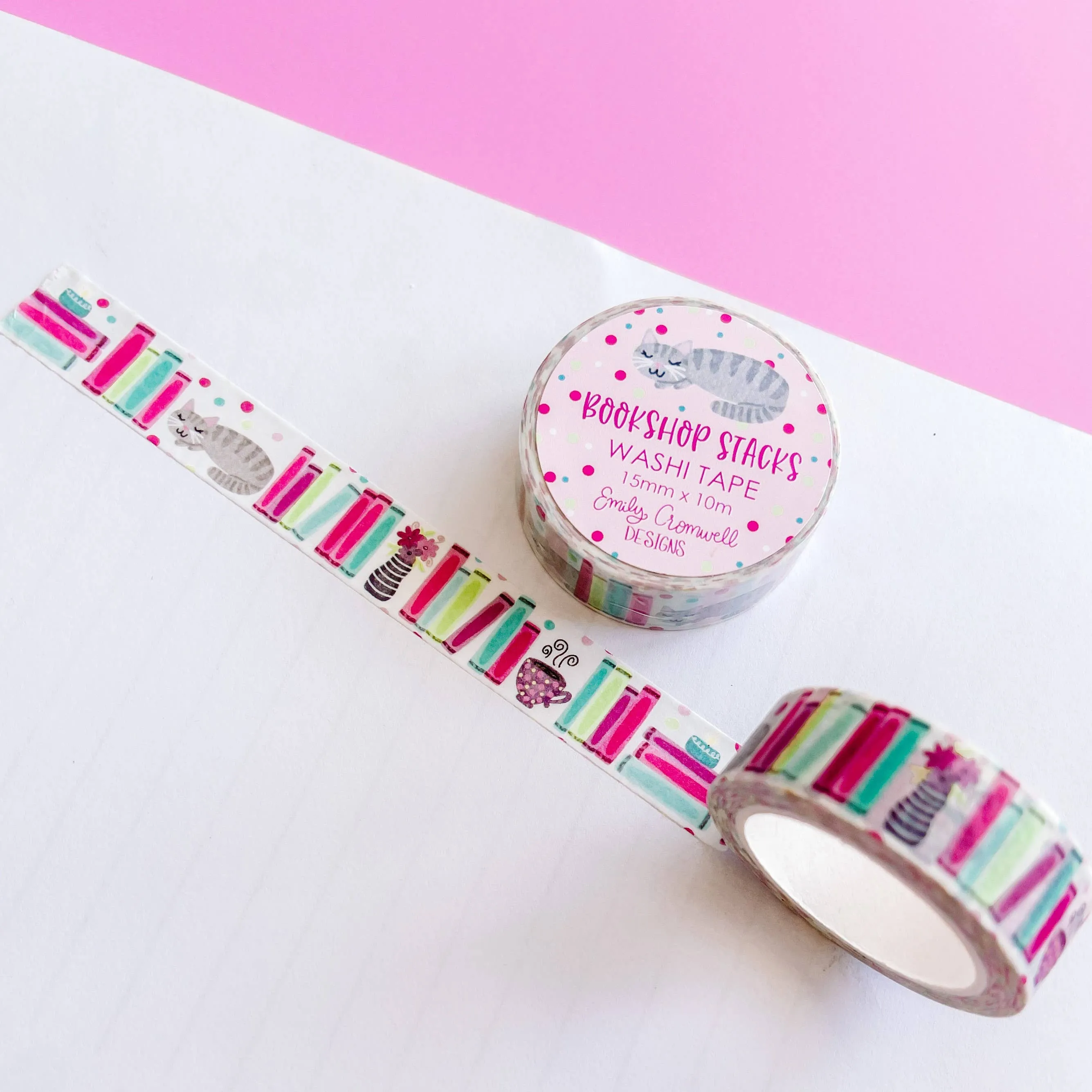 Bookish Stacks Washi Tape