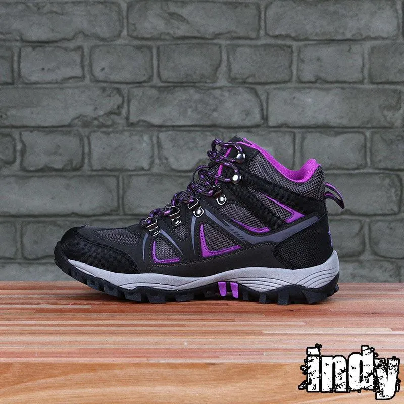 Botas Alaska Jade Waterproof Trekking Mujer Gris Violeta