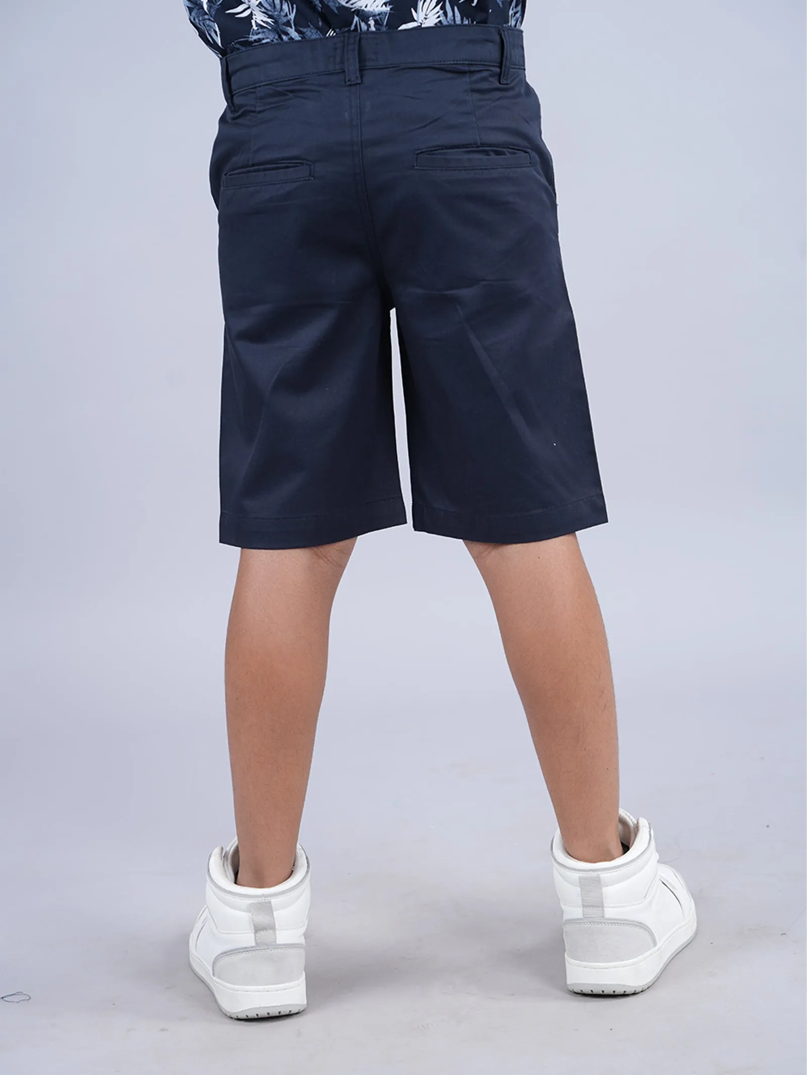 Boys Formal Solid Shorts