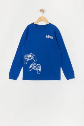 Boys Gamer Graphic Long Sleeve Top