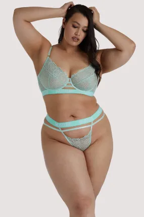 Branded Mint Curve Lace Bra