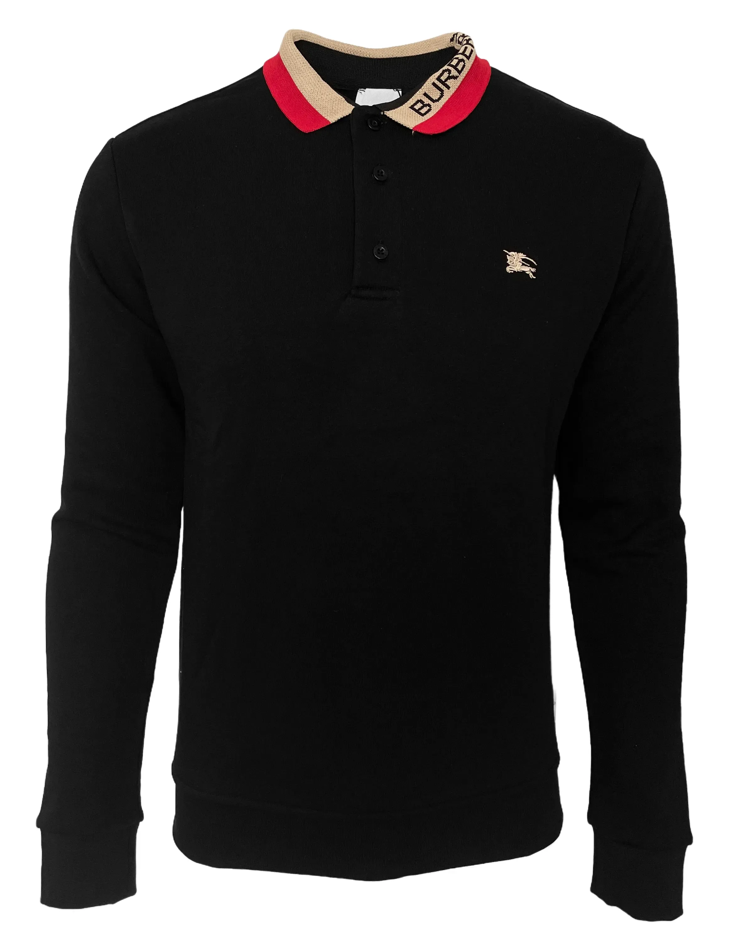 Burberry Long-sleeve Cotton Polo Shirt