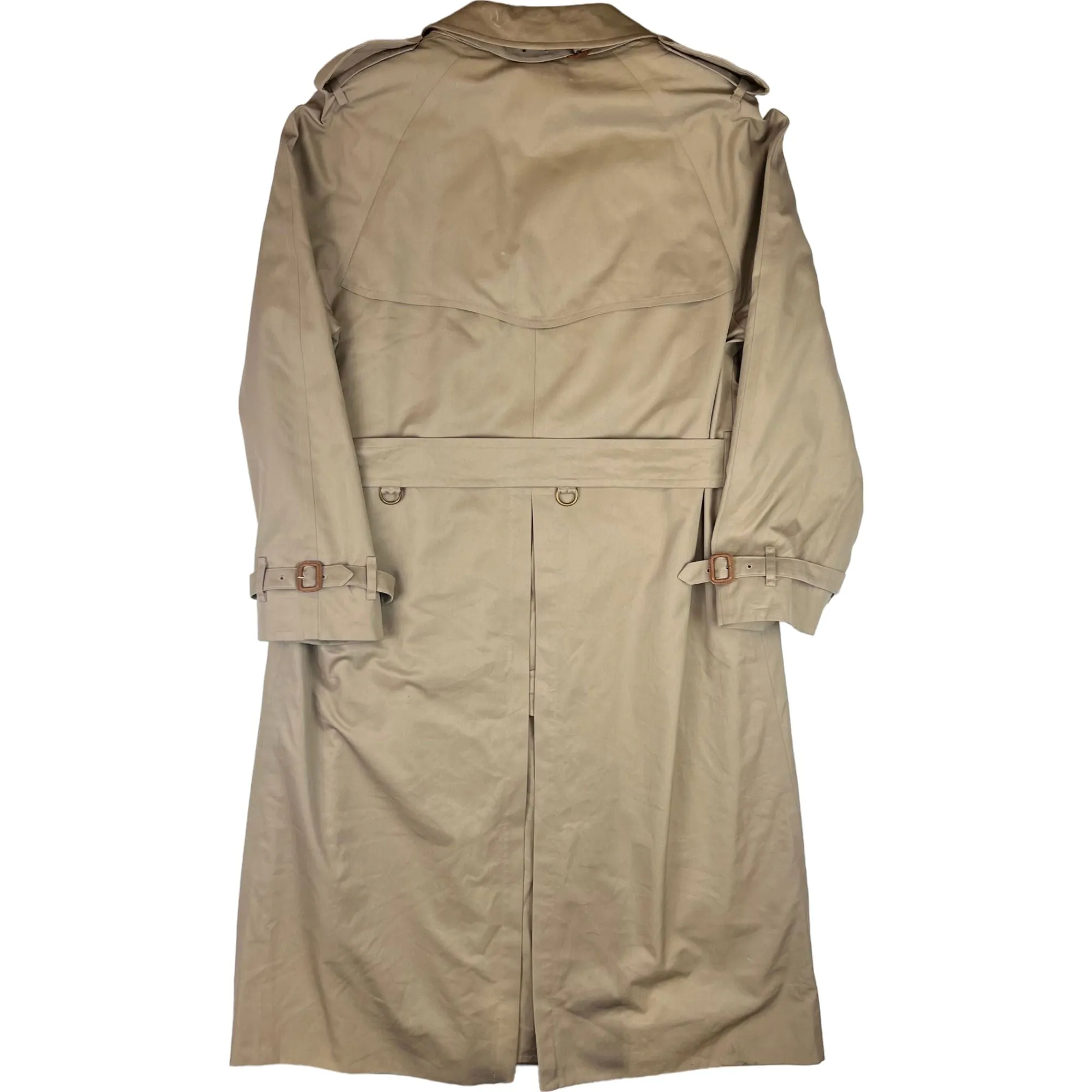 Burberry Mac Trench Rain Long Coat Beige