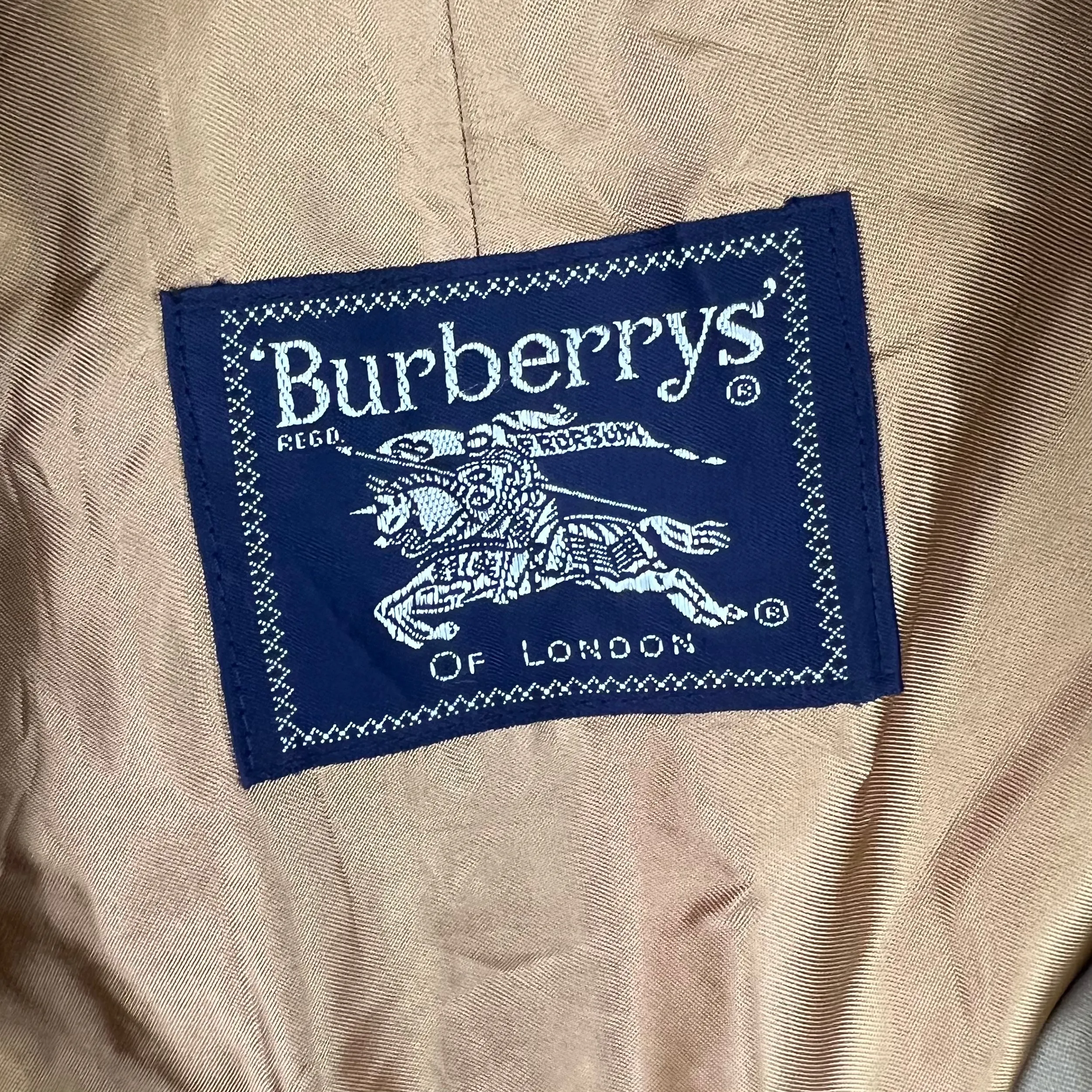 Burberry Mac Trench Rain Long Coat Beige