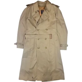 Burberry Mac Trench Rain Long Coat Beige