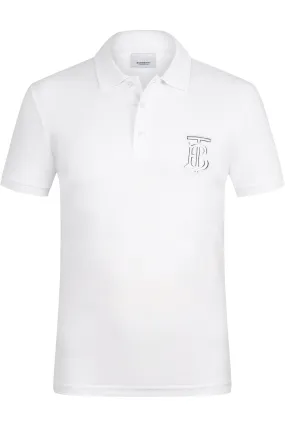 Burberry White Polo Shirt