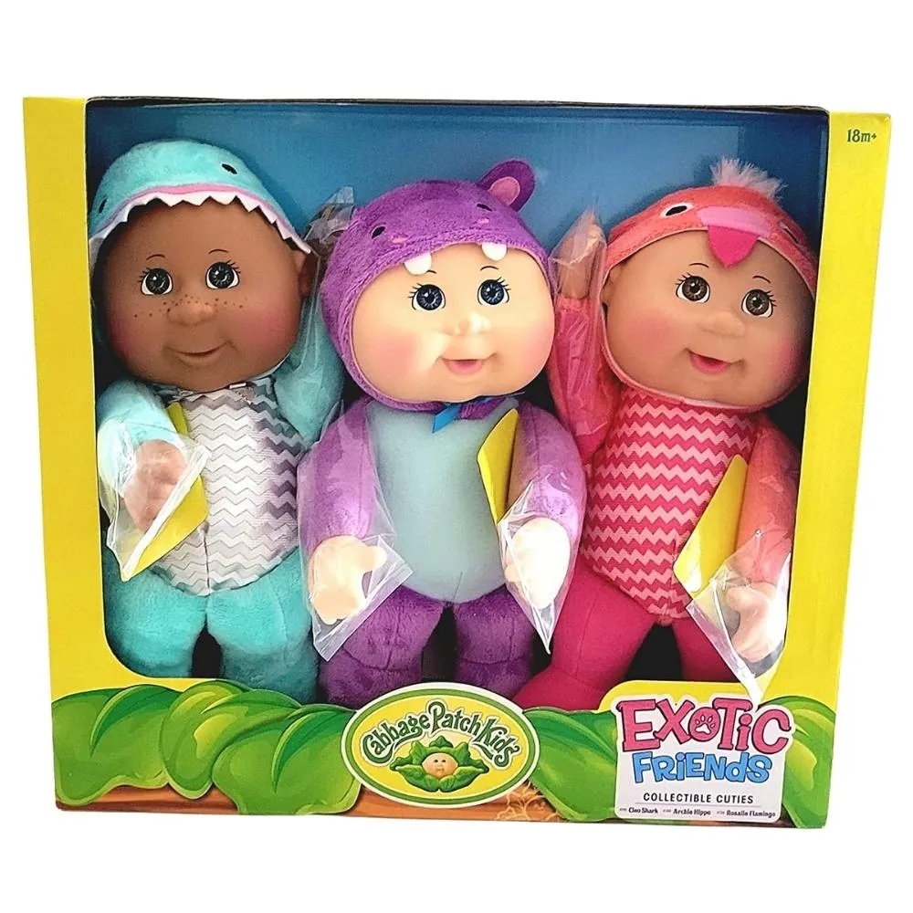 Cabbage Patch Cuties - Poupées 9 pouces - Paquet de 3