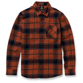 Camisa de Cuadros Volcom Caden Plaid Mocha