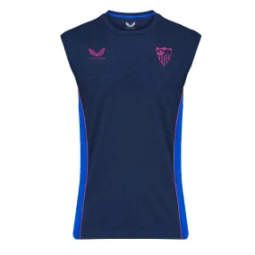 Camiseta Azul Entreno Sin Mangas 22/23