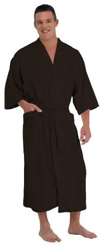 CANYON ROSE CLOUD 9 PLUSH MICROFIBER MEN'S SPA ROBE , CHOCOLATE BROWN, MEDIUM/LARGE