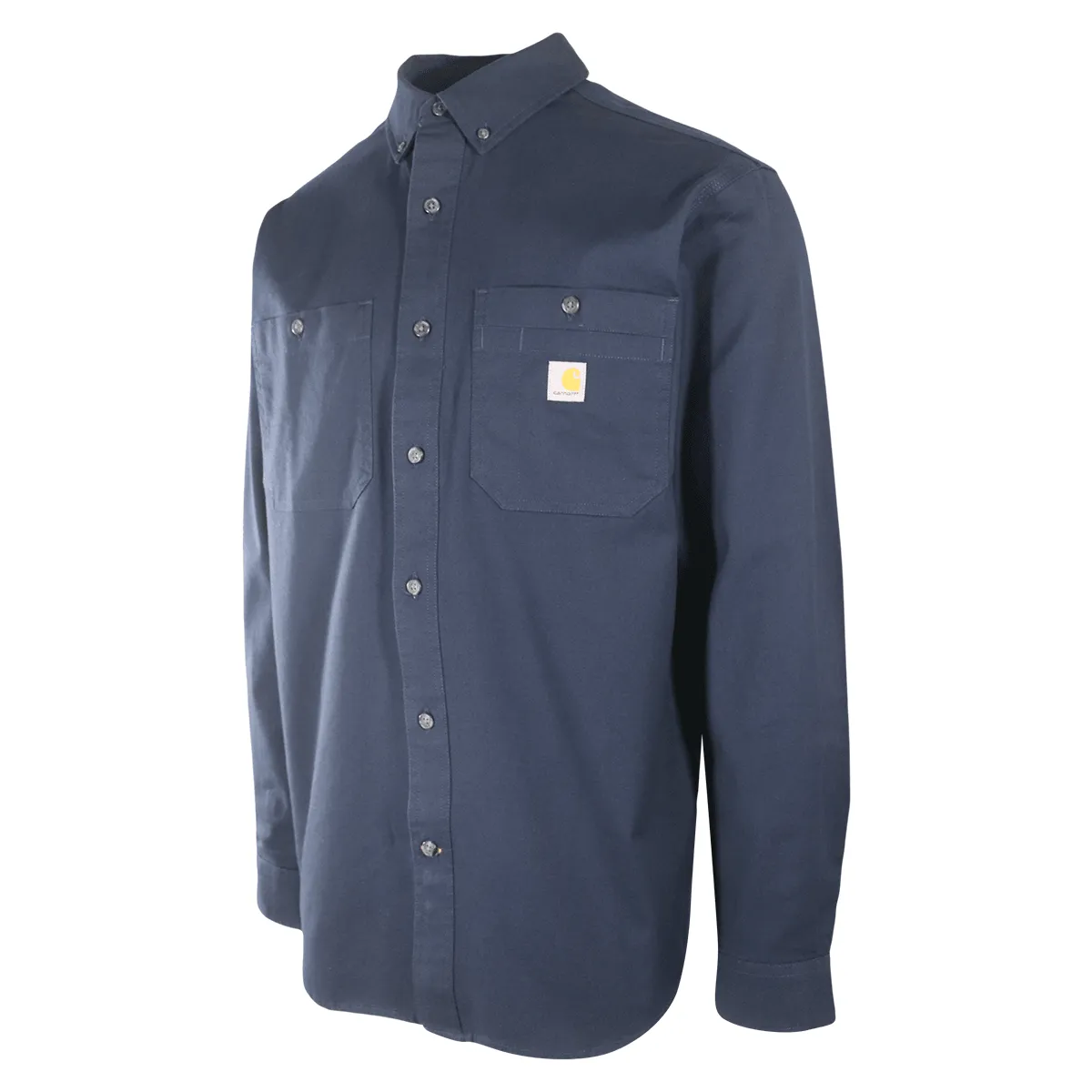 Carhartt Men's Flannel Shirt Rugged Flex Navy Long Sleeve (326)