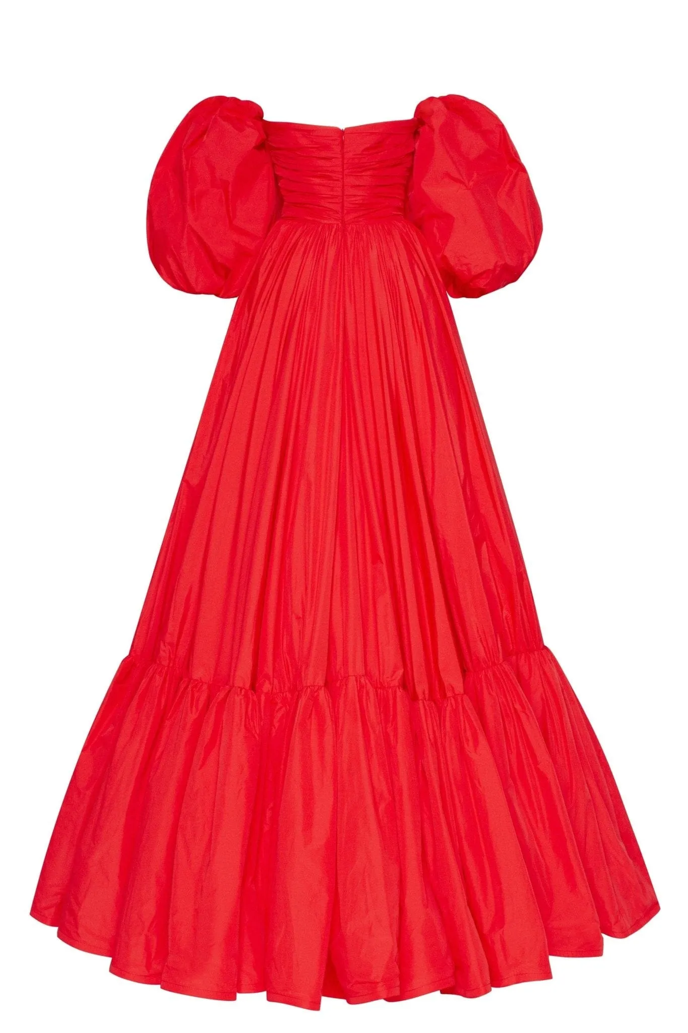 Carmen puffy dress with voluminous off-the-shoulder sleeves