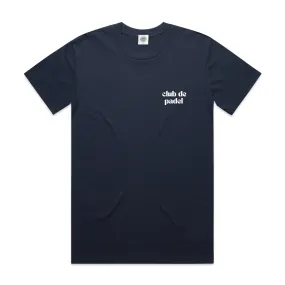 Club de Padel Logo Tee - Navy