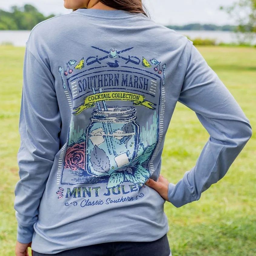 Cocktail Tee - Mint Julep - Long Sleeve