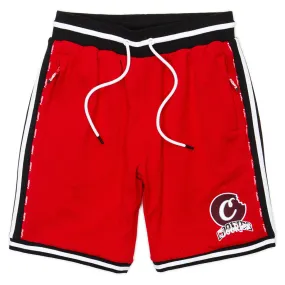 Cookies Loud Pack Mesh Batting Shorts W/Two-Tone Ribbing & Embroided Logo (Red) 1557K5855