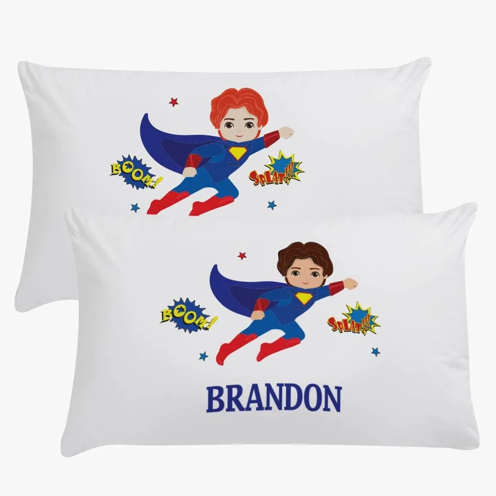 Customized Super Hero Kids Sleeping Pillowcase | Custom Pillow for Kids