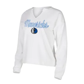 DALLAS MAVERICKS CONCEPTS SPORT 2023 WOMEN'S WHITE TOP