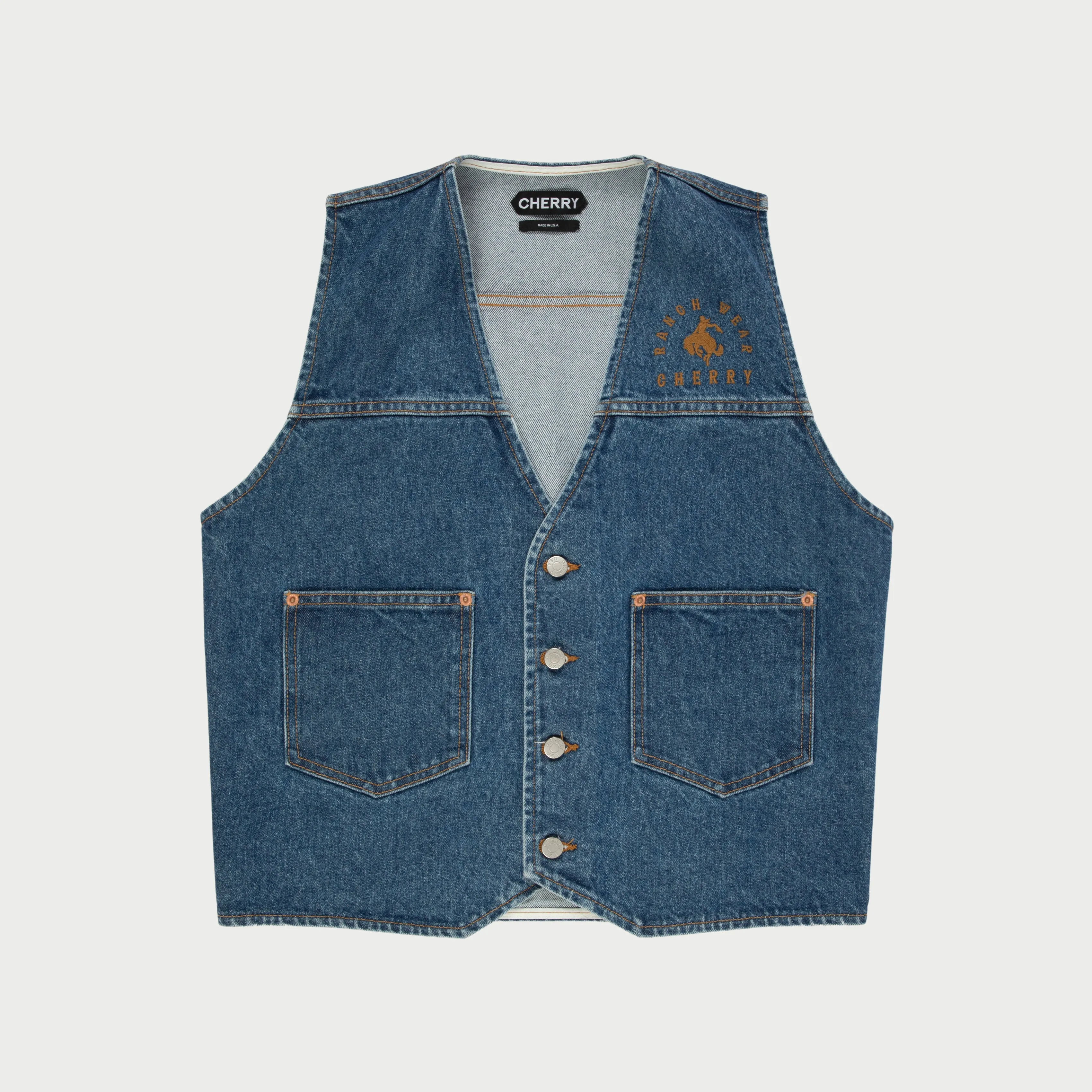 Denim Ranch Vest (Indigo)