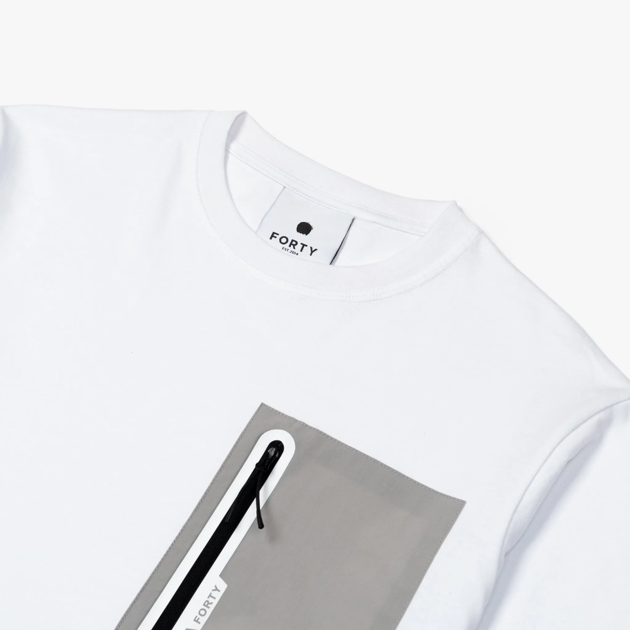 Doyle Pocket Tee (White/Grey/Black)