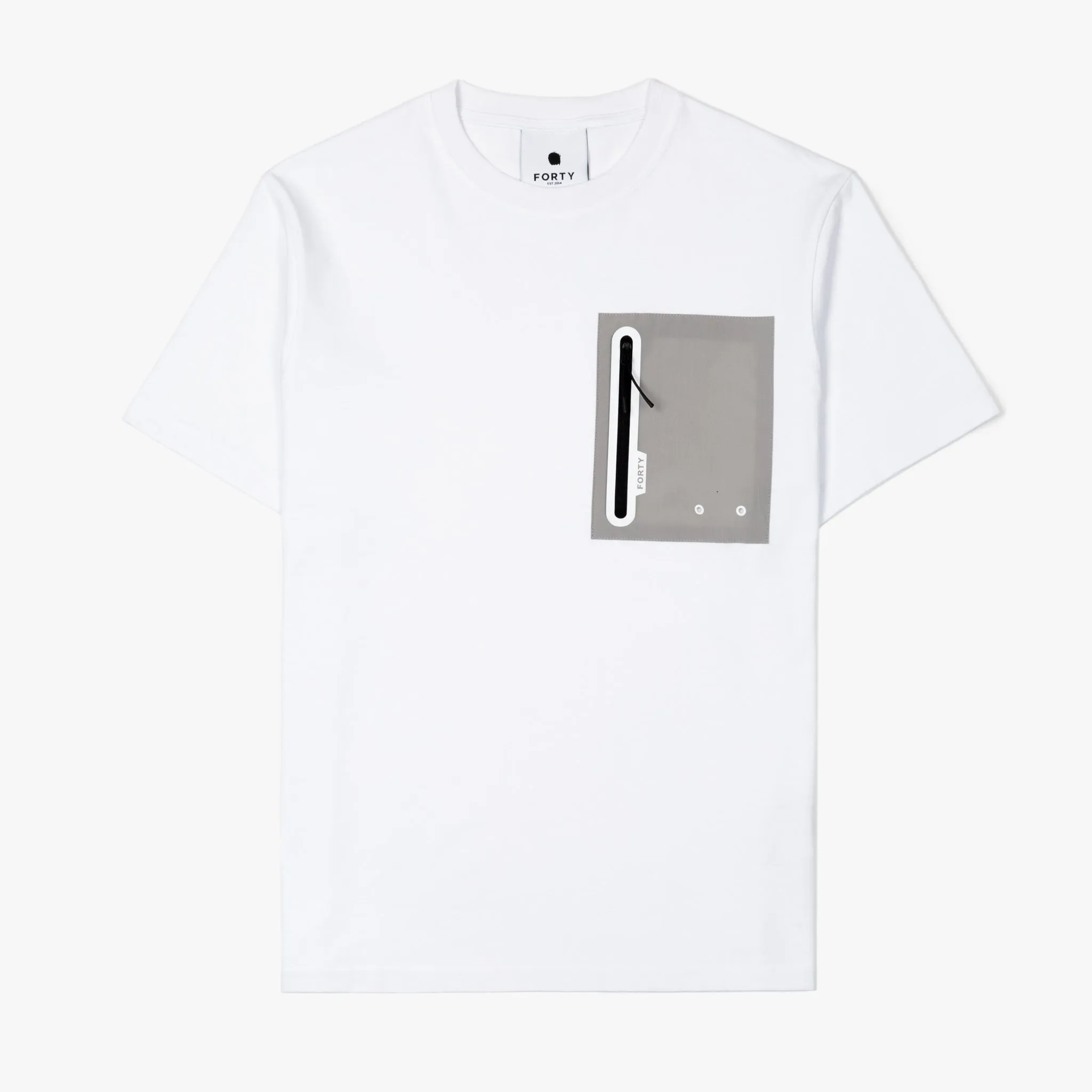 Doyle Pocket Tee (White/Grey/Black)