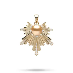 E Hoʻāla South Sea Gold Pearl Pendant in Gold with Diamonds - 27mm