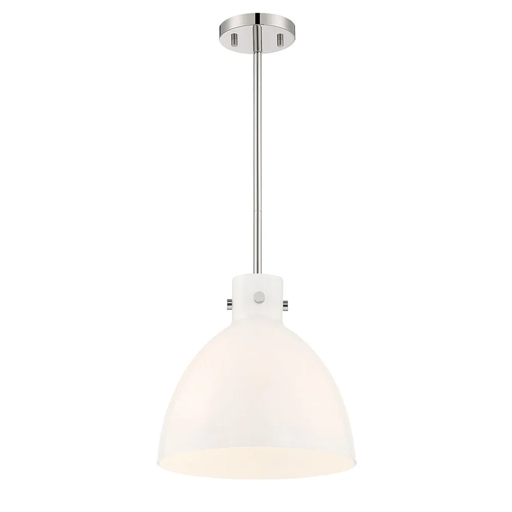 Ellie 1 Light Pendant - Polished Nickel