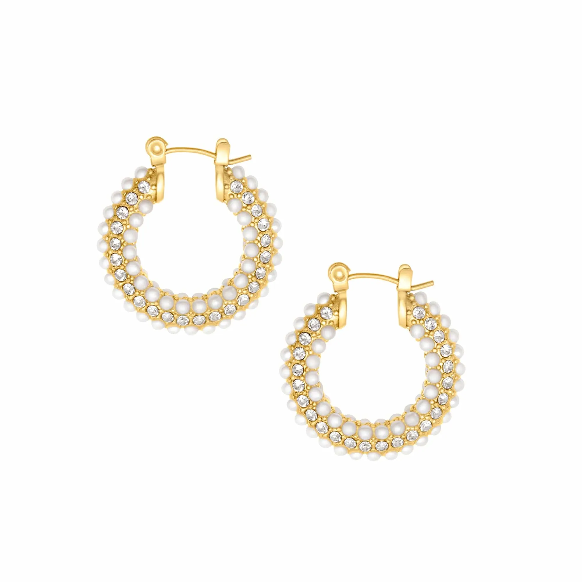 Eloise Pearl Hoop Earrings