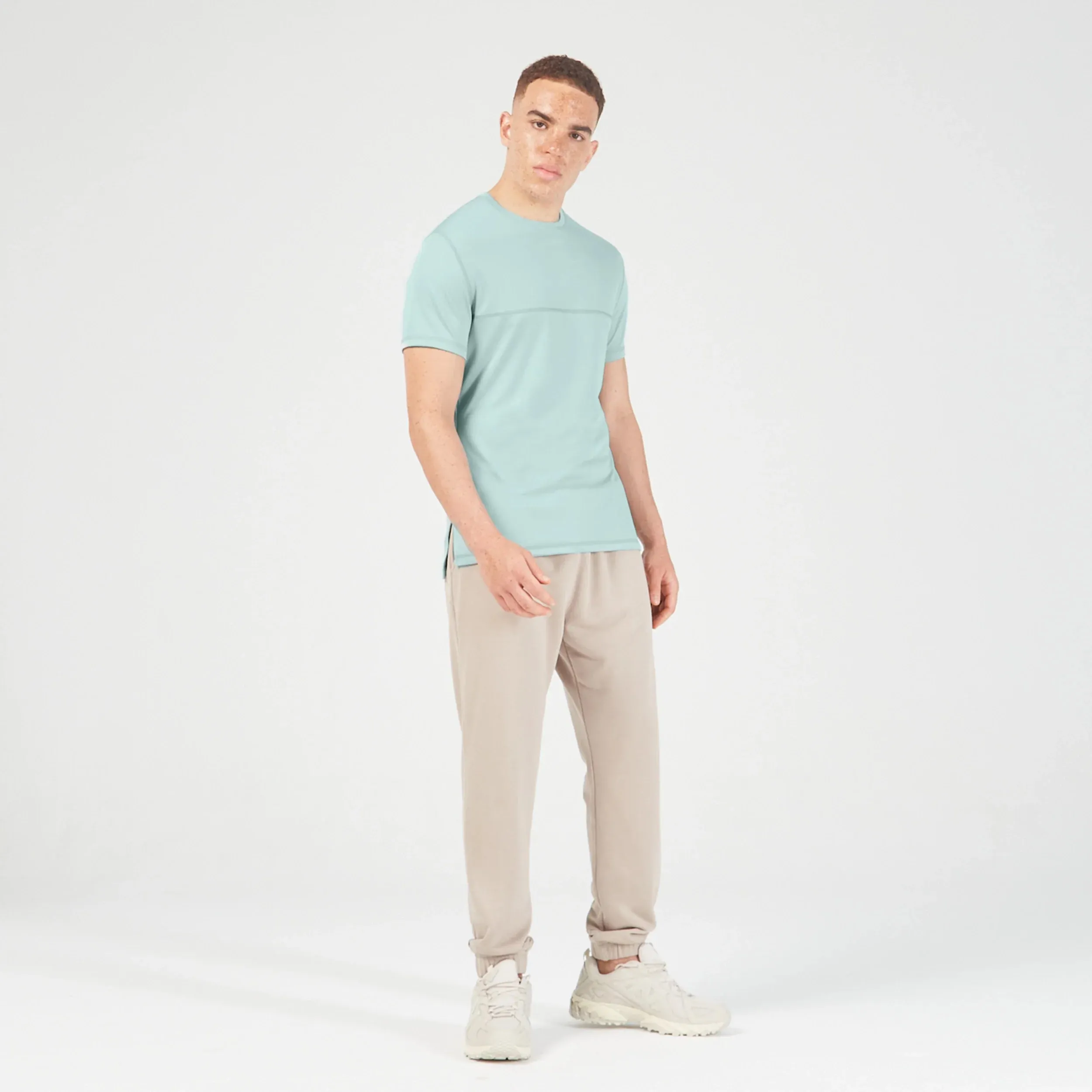 Essential Contrast Tee - Grey Mist