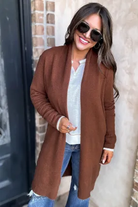 Fall Sweet Fall Brown Cardigan