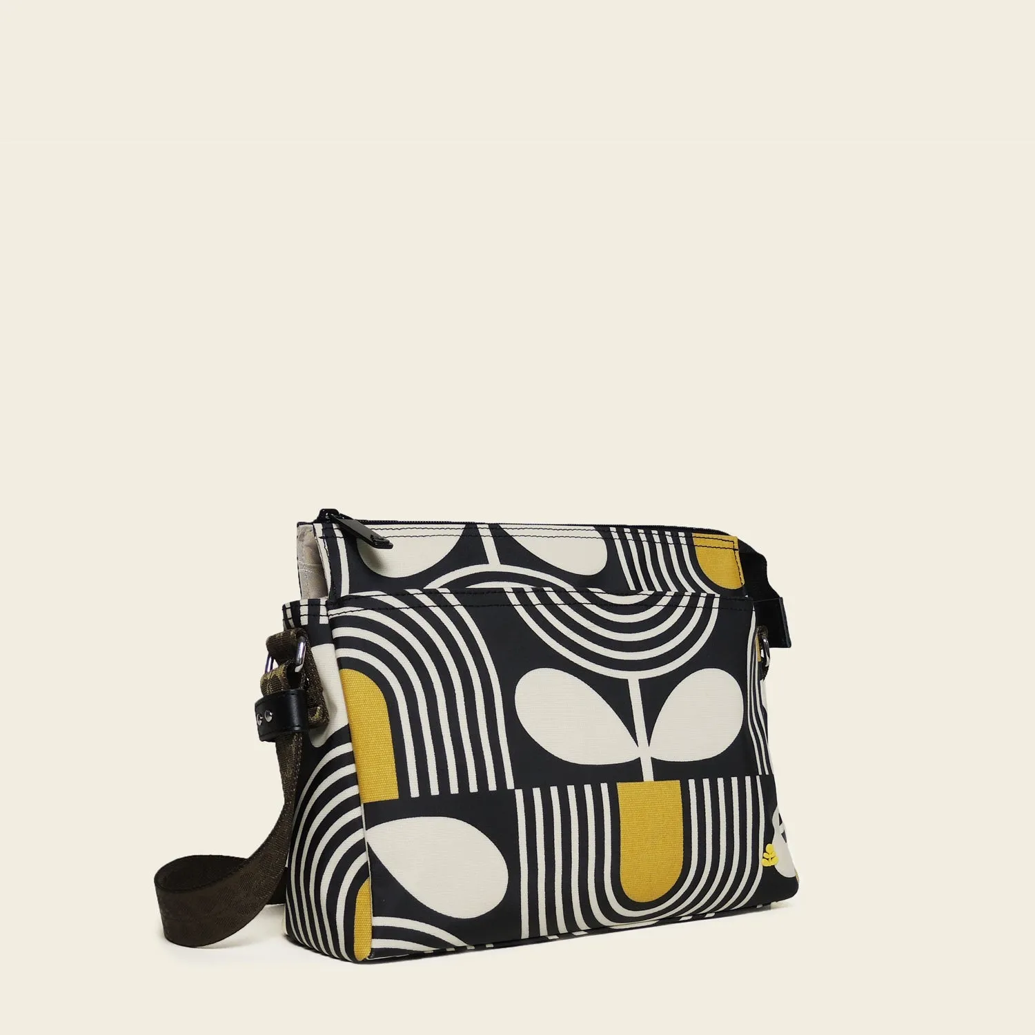 Fielder Crossbody - Giant Striped Tulip Noir