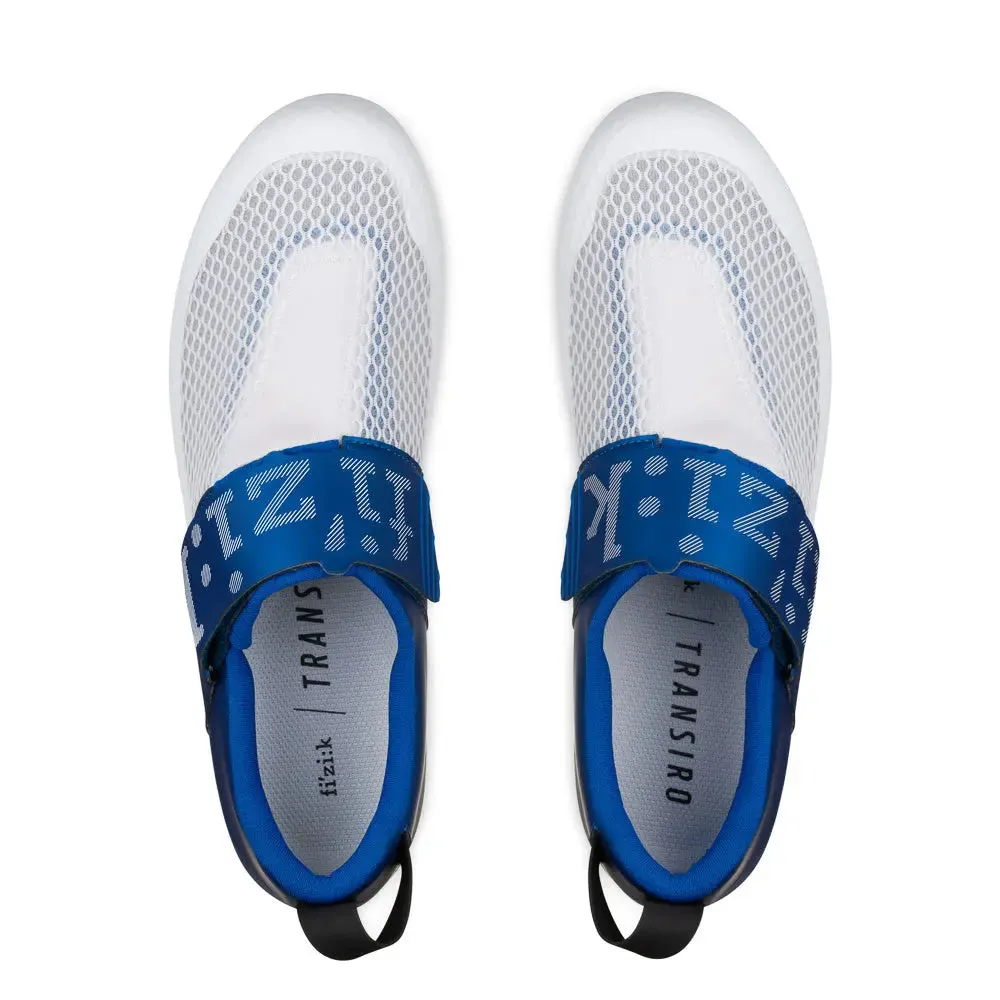 Fizik | Transiro Hydra | Triathlonschoen | White / Metallic Blue