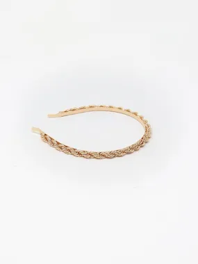 Gold Roped  Metal Headband