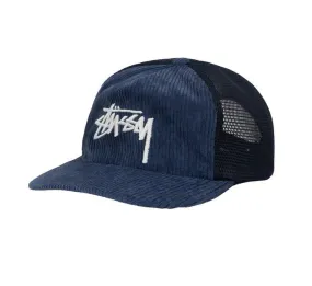 Gorra Stussy Corduroy Trucker Cap Navy