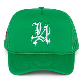 Green "Roll With The Winners" Trucker Hat