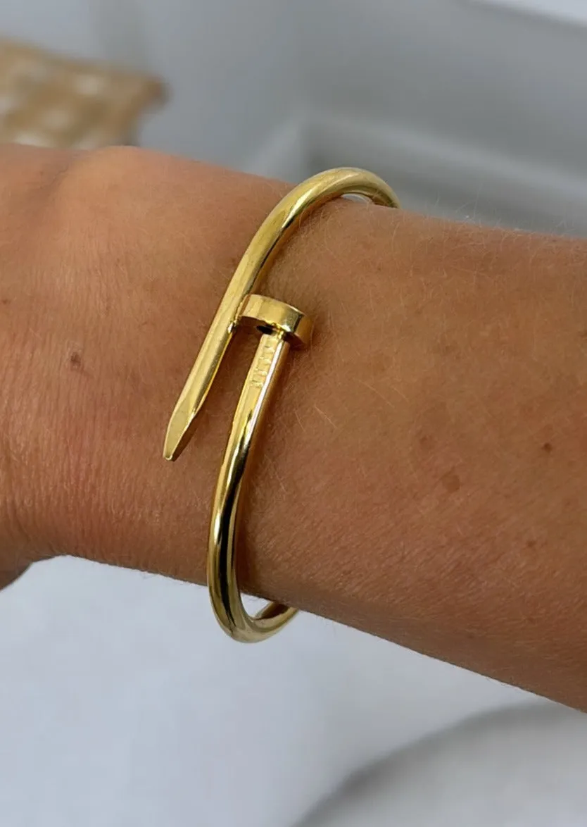 Gretta Gold Nail Shape Bracelet