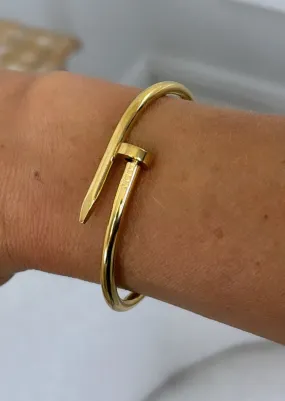 Gretta Gold Nail Shape Bracelet