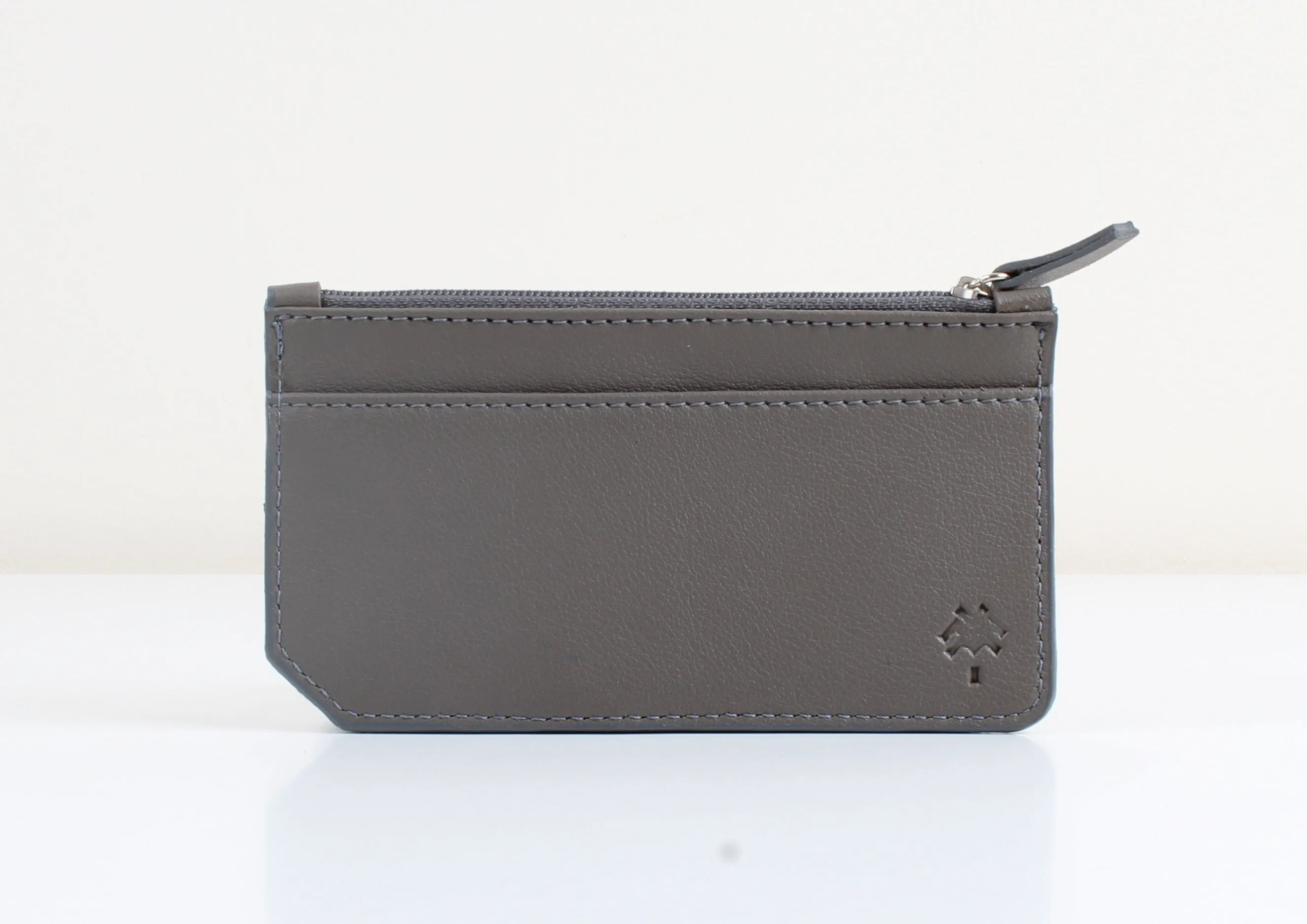 Grey Flowered Card Holder