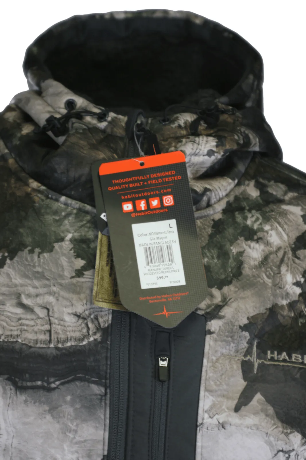 Habit Men's Jacket Mossy Oak Terra Gila Rain-Factor Sherpa Shell (S01)