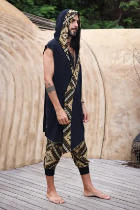 HANZO Chakana - Sleeveless Hooded Bamboo Kimono Vest