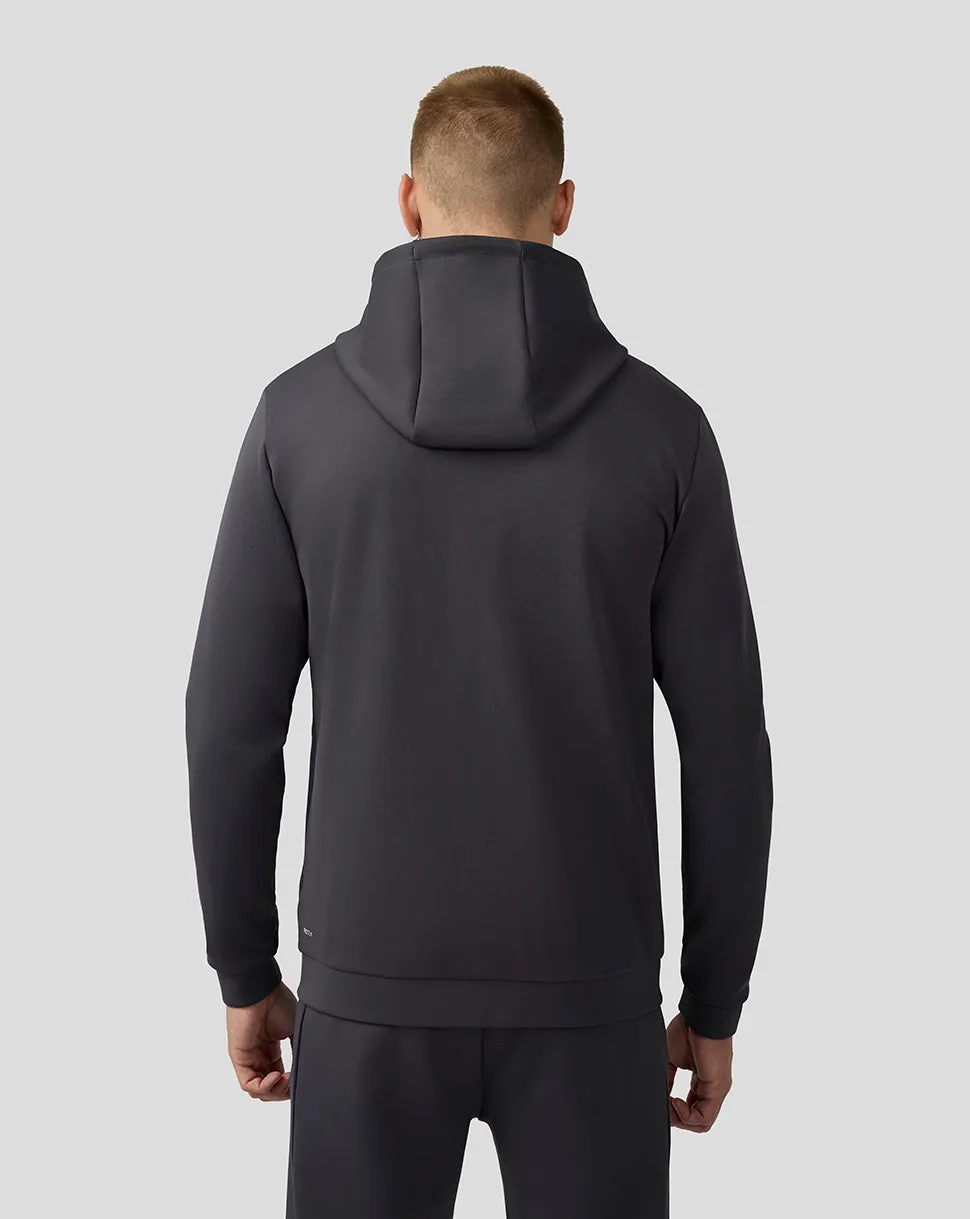 Heren Scuba Lange Mouw Hoodie met Rits - Charcoal