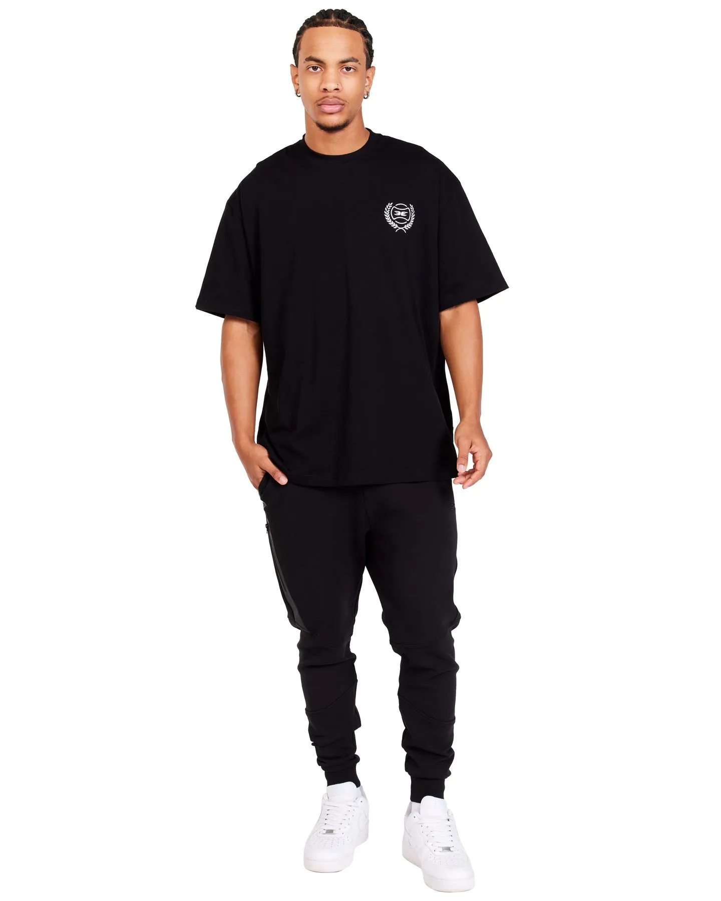 Heritage Oversized Tee - Black