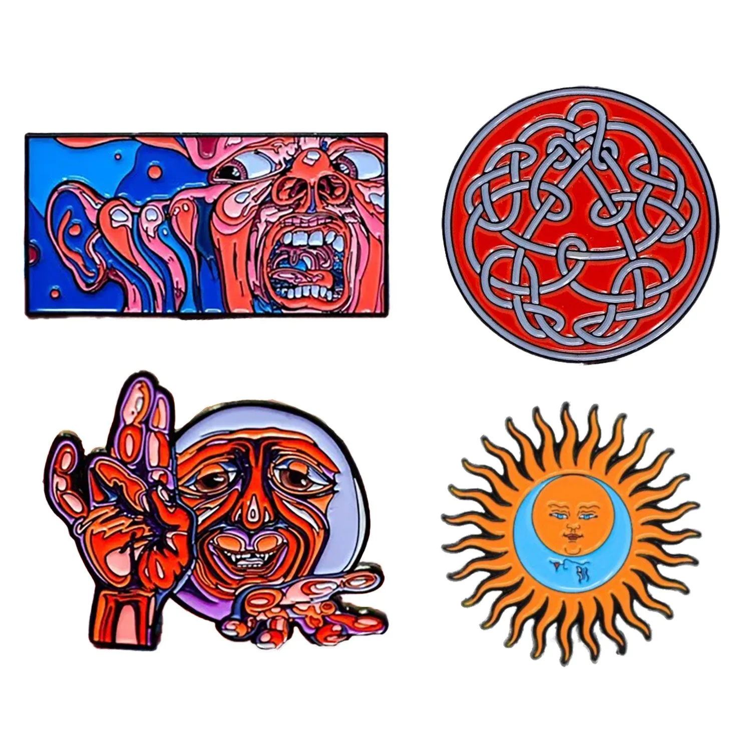 'In The Court Of The Crimson King' Album Cover Enamel Pin Pewter Pin Badge