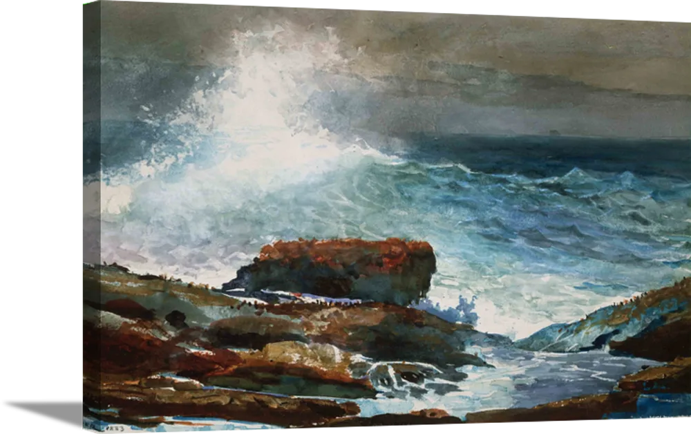 Incoming Tide | Winslow Homer Masters Classic Art in Gallery Wrapped Canvas | Various Sizes