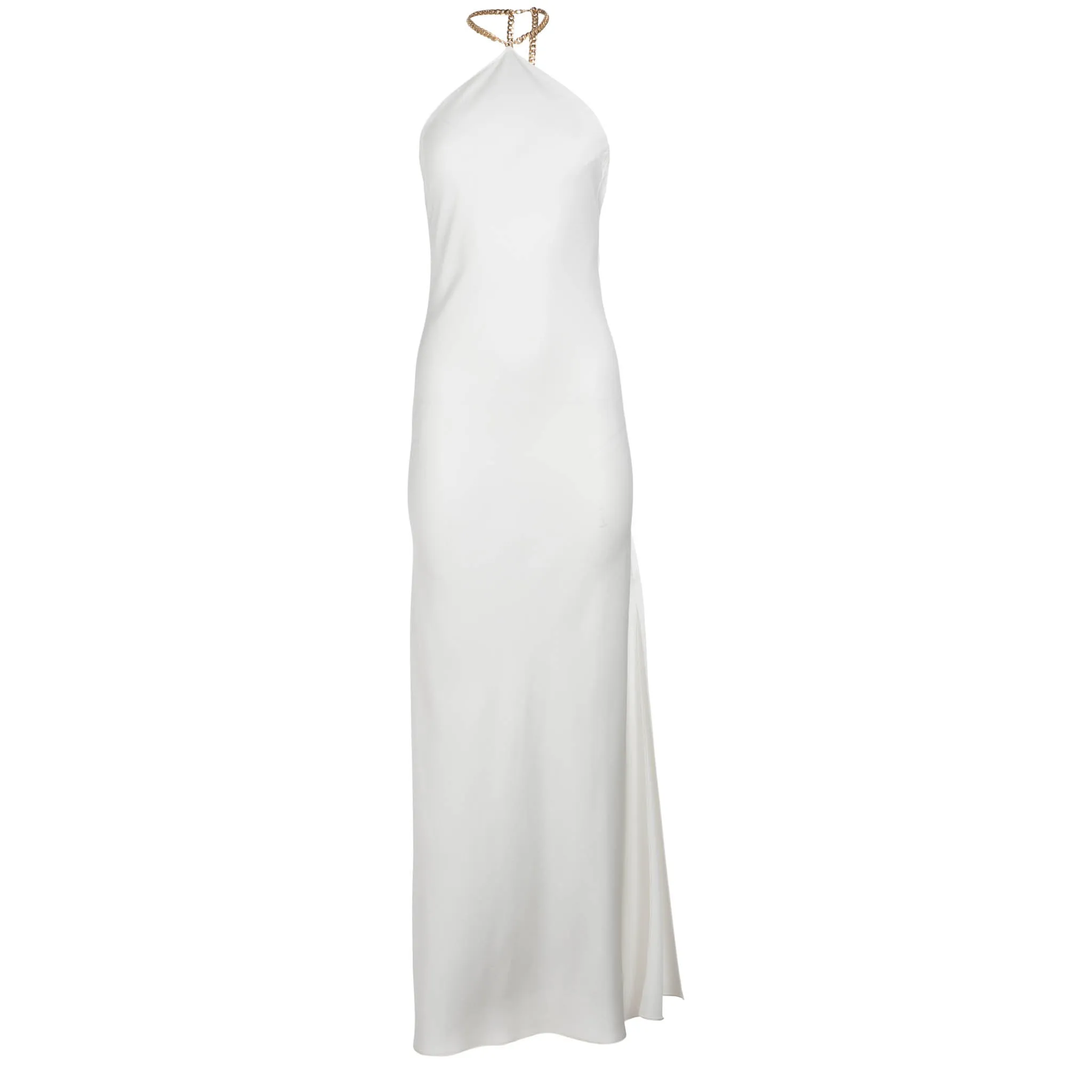 Ivory Halter Maxi with Chain