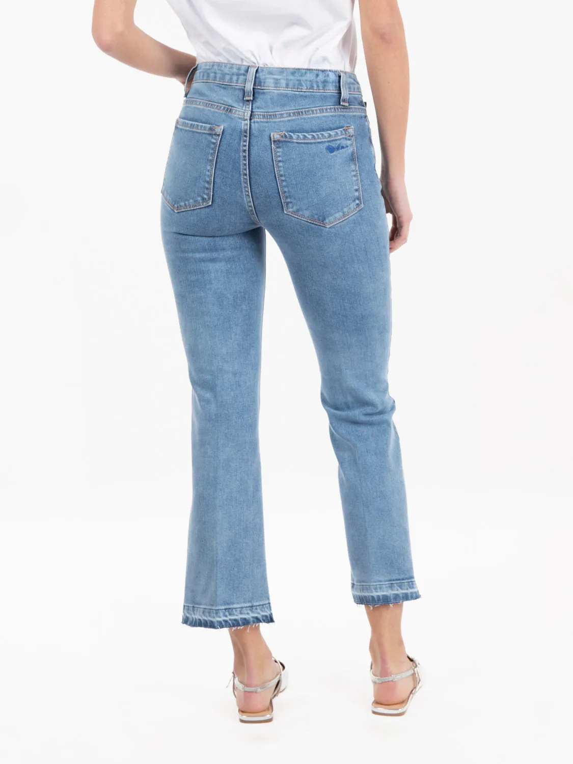 Jeans flare Jen denim medio