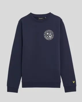 Kids Football Logo Crew Neck Sweatshirt