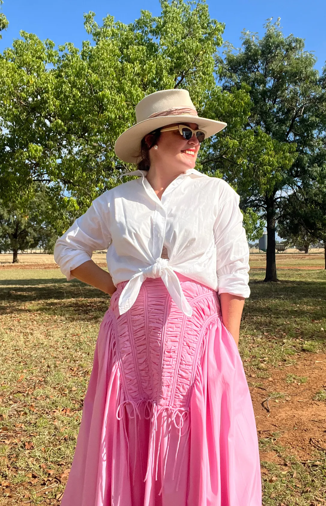 Latto Smocked Skirt - Pink